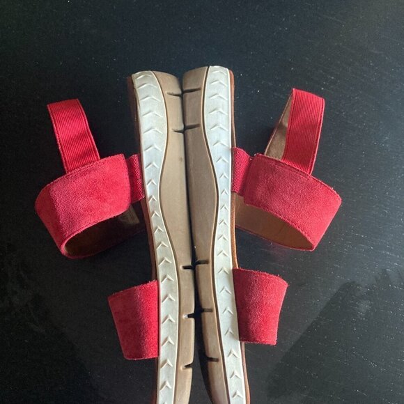 Hush Puppies  red nobuk sandal size 10 (41) - Picture 4 of 16